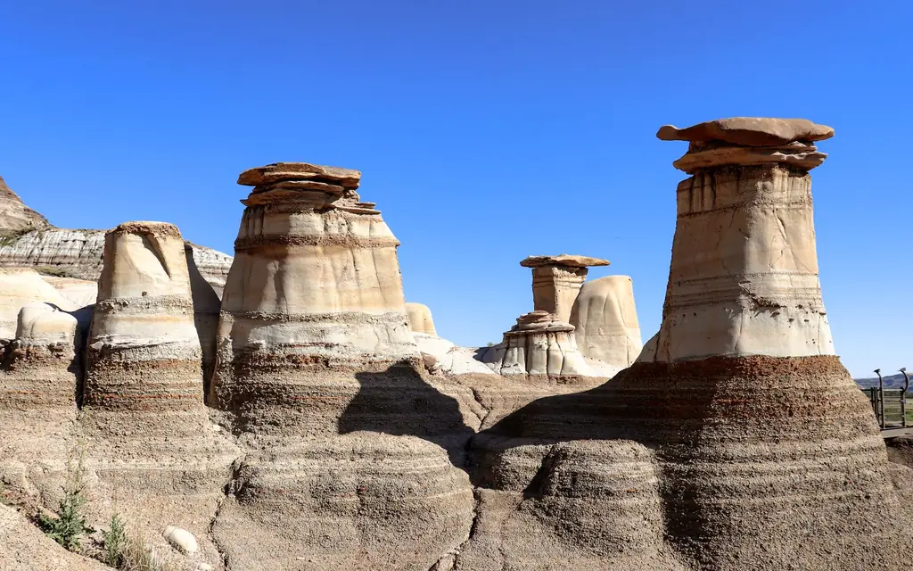 Badlands and hoodoos near Drumheller