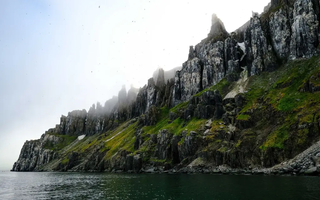Cliffs on the Gaspé coast