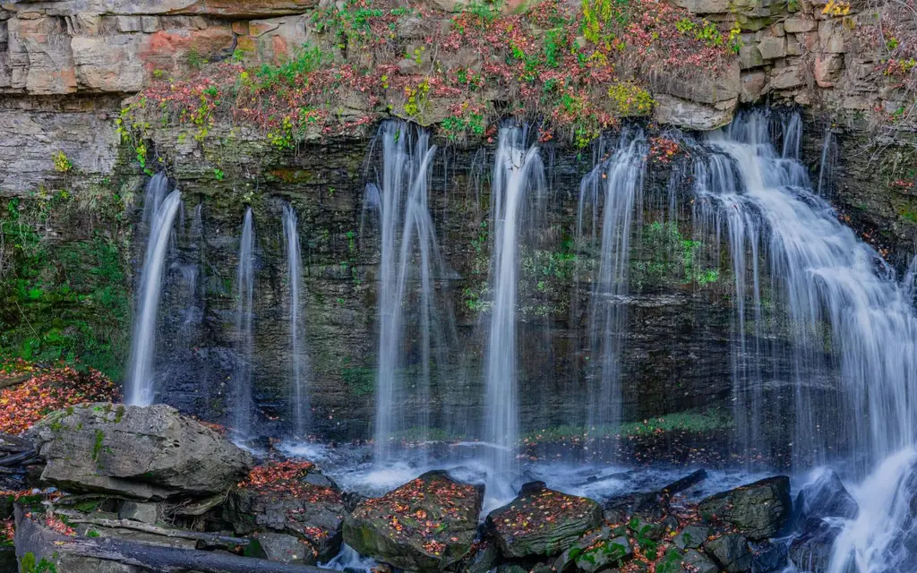 A waterfall on the Niagara Escarpment near Hamilton