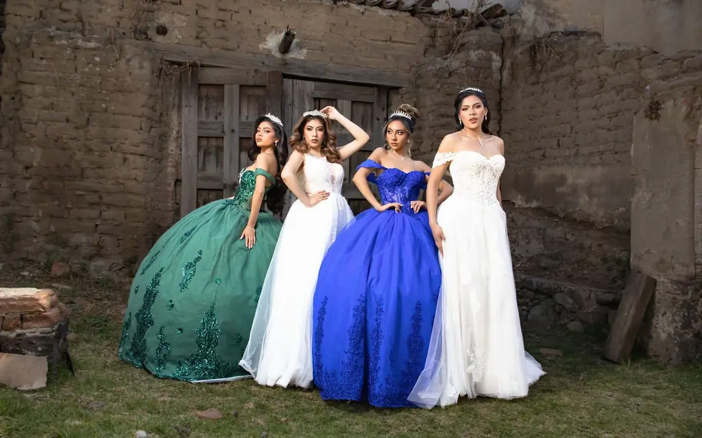 Students dressed for prom