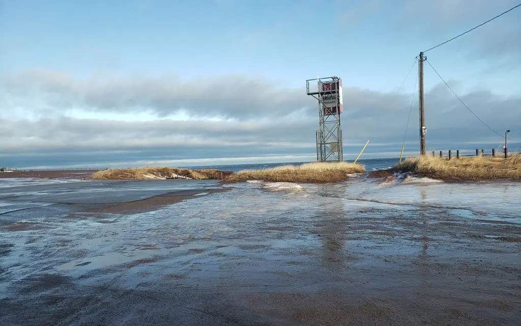 A tidal shore in New Brunswick