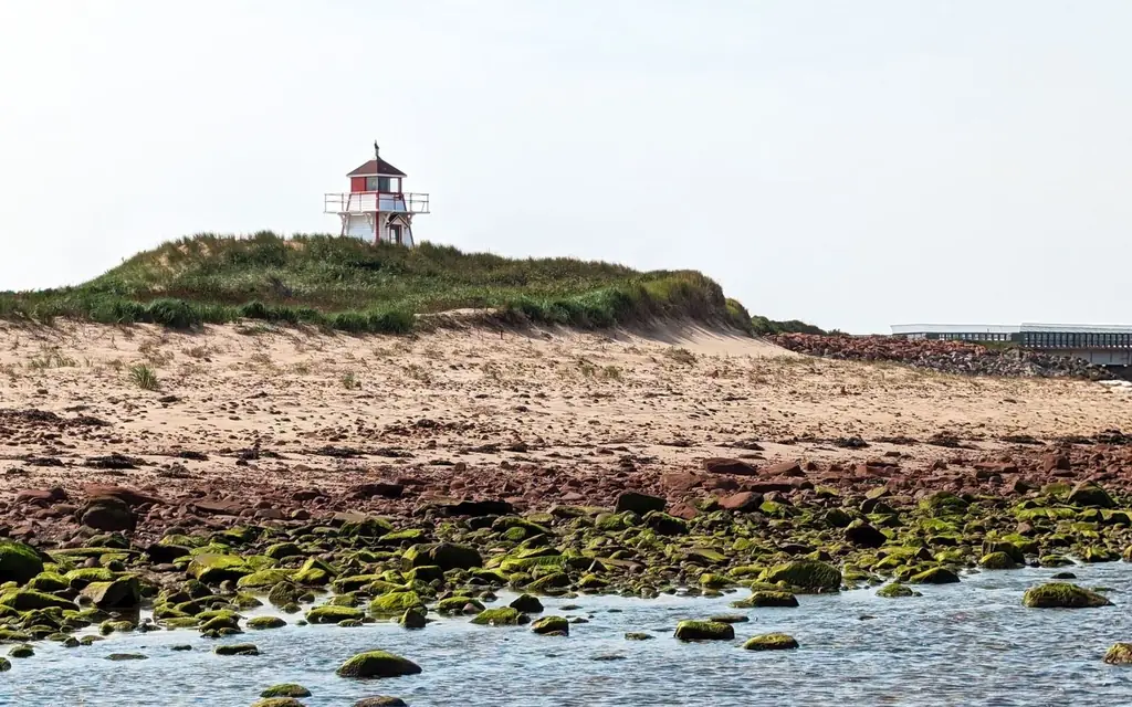 A lighthouse on the shore near Charlottetown