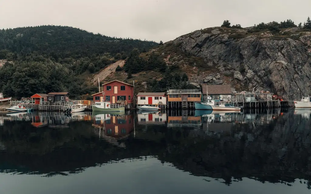 Fishing huts near St. John's, Newfoundland