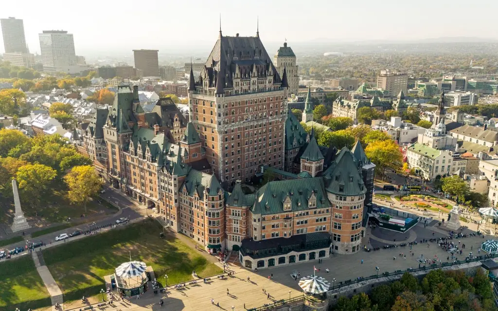 Château Frontenac above Old Québec