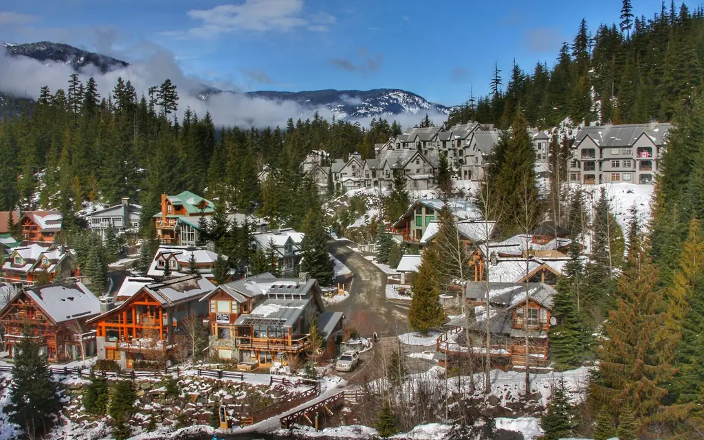 Whistler Village in winter