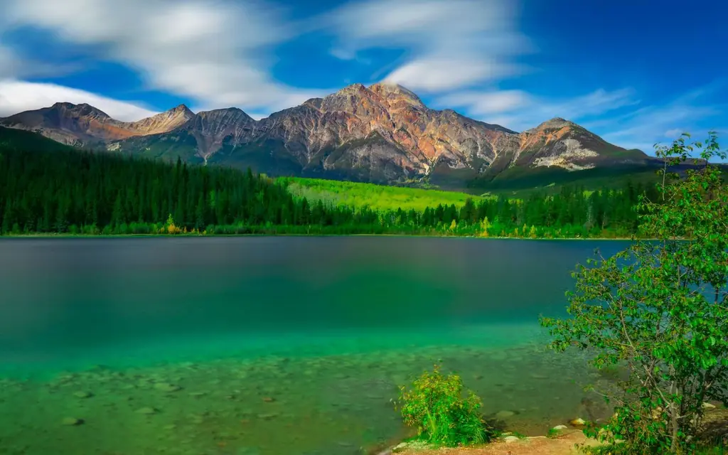A lake in Jasper National Park