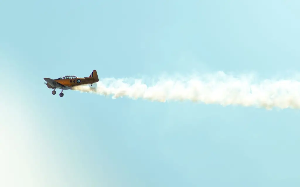 An aircraft near the Toronto waterfront