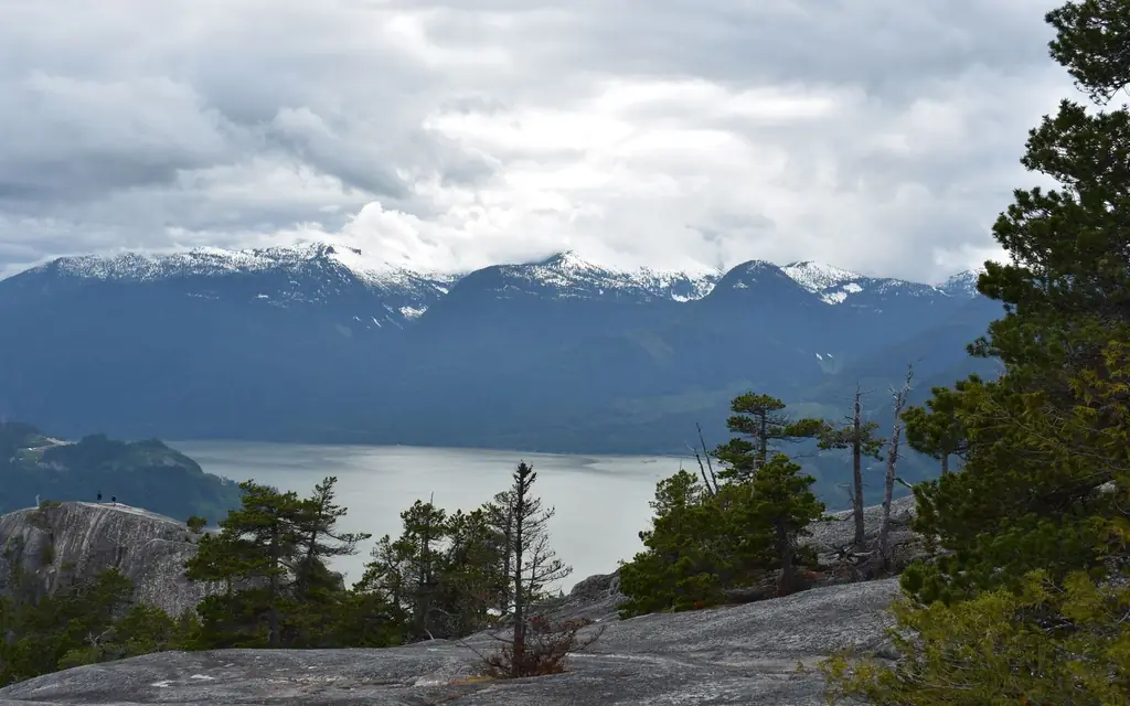 The Sea-to-Sky Highway above Howe Sound