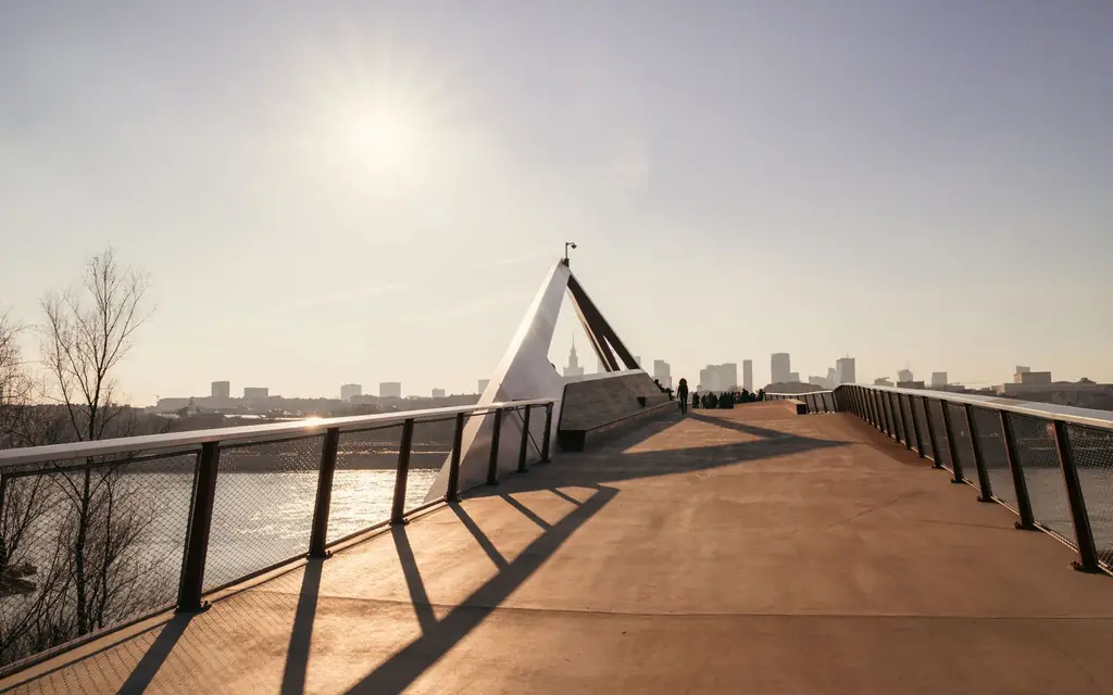 Esplanade Riel footbridge in Winnipeg